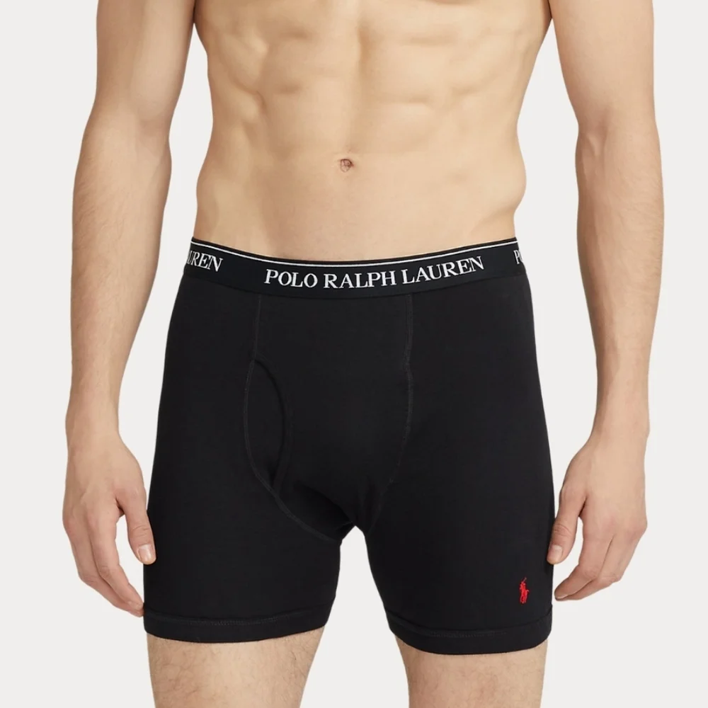 NWOT Boy's Polo Ralph Lauren 1 Pair Black Boxer Briefs